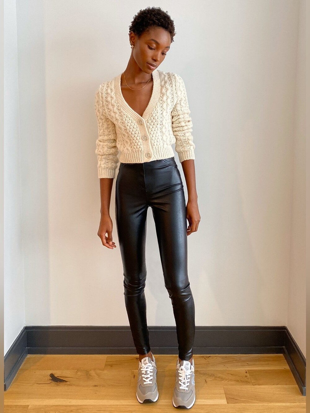 aritzia x Wilfred charm pant high-waist Vegan Leather